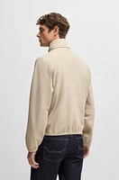 BOSS x ASTON MARTIN water-repellent jacket with laser-cut details