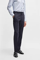 Slim-fit suit micro-patterned stretch cloth