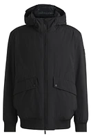 BOSS - Water-repellent down jacket a regular fit Black