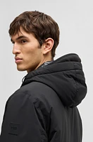 Water-repellent down jacket a regular fit