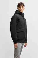 Water-repellent down jacket a regular fit