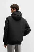 Water-repellent down jacket a regular fit