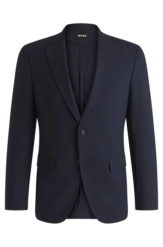 Slim-fit suit a performance-stretch wool blend