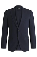 Slim-fit suit a performance-stretch wool blend