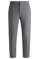 Slim-fit trousers pinstripe stretch fabric