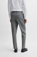 Slim-fit trousers pinstripe stretch fabric