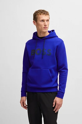 Regular-fit hoodie with logo print