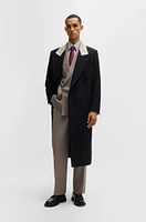 Regular-fit suit jacket pinstripe wool