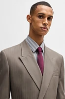 Regular-fit suit jacket pinstripe wool