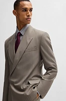 Regular-fit suit jacket pinstripe wool