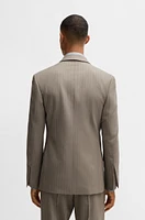 Regular-fit suit jacket pinstripe wool