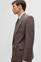 Regular-fit suit jacket melange wool