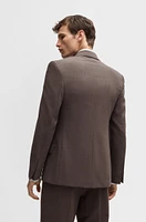 Regular-fit suit jacket melange wool