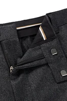 Regular-fit trousers lightweight wool