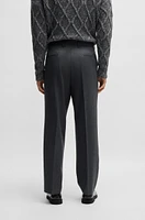 Regular-fit trousers lightweight wool