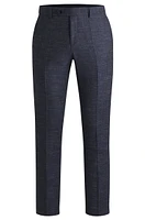 Slim-fit trousers patterned wool