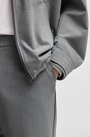 BOSS - Slim-fit trousers performance-stretch fabric Grey