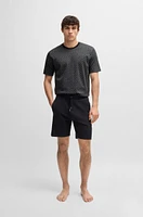 Interlock-cotton pajama T-shirt with Double B monogram print