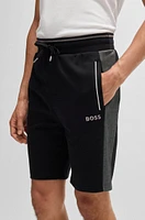 BOSS - Shorts with contrast piping Black