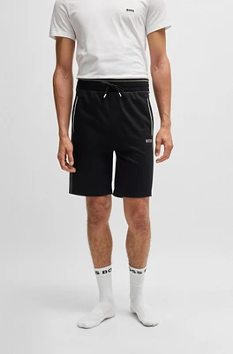 BOSS - Shorts with contrast piping Black