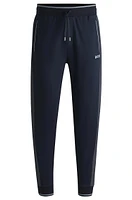 BOSS - Tracksuit bottoms with contrast piping Dark Blue