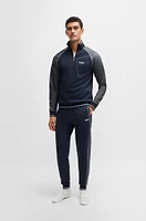 BOSS - Tracksuit bottoms with contrast piping Dark Blue