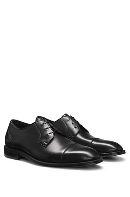 Cap-toe Derby shoes leather