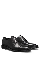 Cap-toe Derby shoes leather