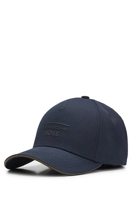 Porsche x BOSS cotton-twill cap with collaborative branding