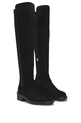 Knee-high boots suede