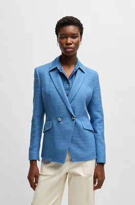 Slim-fit blazer tweed