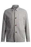 Relaxed-fit overshirt patterned fabric