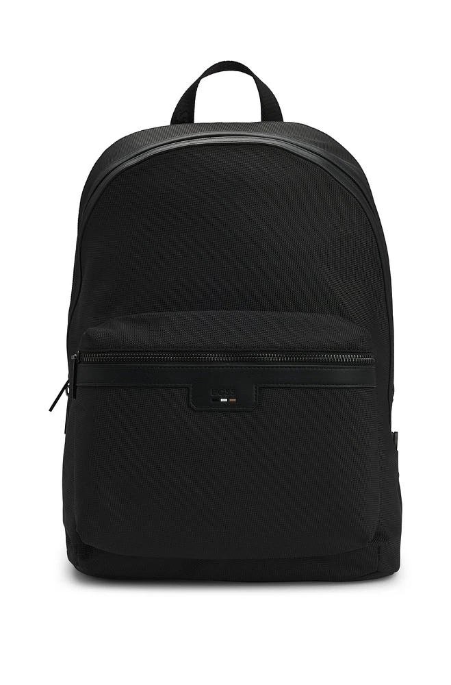 Structured backpack with signature trims