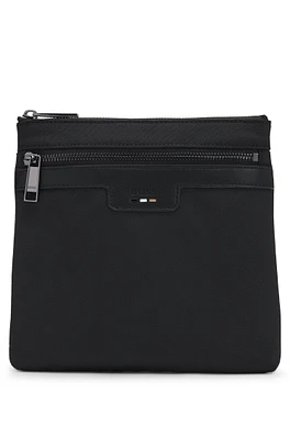 BOSS - Structured envelope bag with signature trims - Black