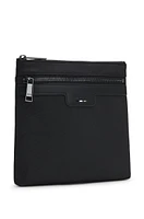 Structured envelope bag with signature trims