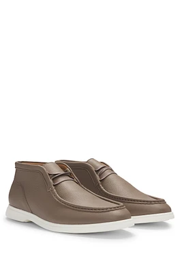 Desert boots tumbled leather with apron toe