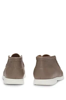 Desert boots tumbled leather with apron toe