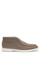 Desert boots tumbled leather with apron toe