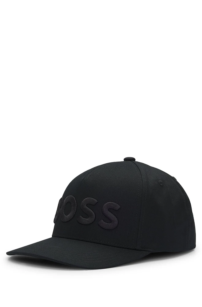 Cotton-twill cap with embroidered logo