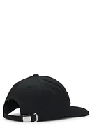 Cotton-twill cap with embroidered logo