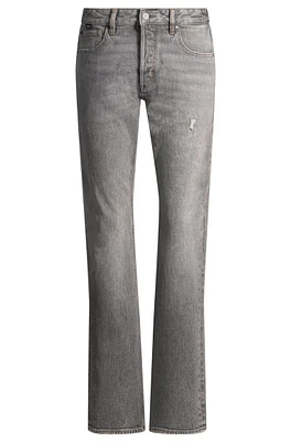 Regular-fit jeans gray stretch denim