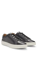 Gary low-top trainers burnished leather