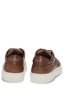 Gary low-top trainers burnished leather