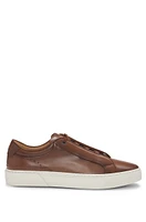 Gary low-top trainers burnished leather