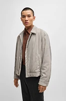 Relaxed-fit jacket velvet