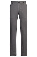 Slim-fit trousers micro-printed stretch cotton