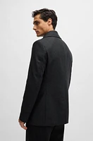 Slim-fit double-breasted coat wool