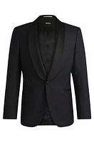 Slim-fit tuxedo jacket wool