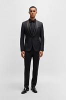 Slim-fit tuxedo jacket wool