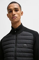 Regular-fit jacket wool with padded front